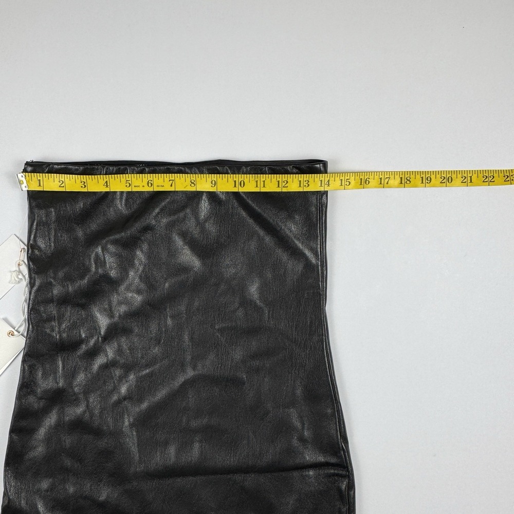 Good American Womens Better Than Leather Bodycon Tube Sexy Cocktail Mini Dress 1 - Picture 11 of 12